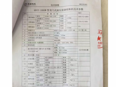 2020年華宏1000噸龍門(mén)剪，帶油出售圖4